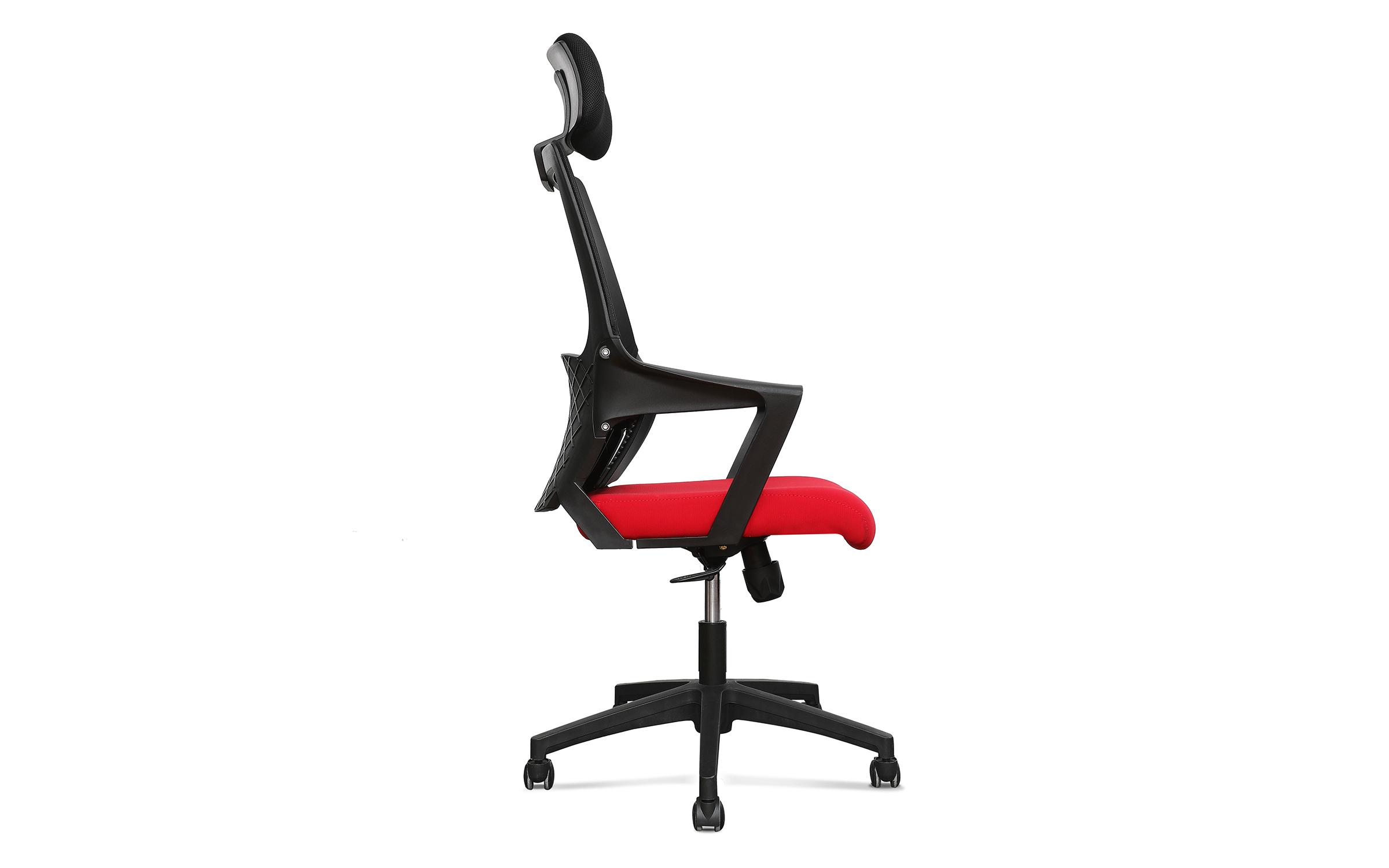 Irodai szék Kindi II, fekete + piros  3